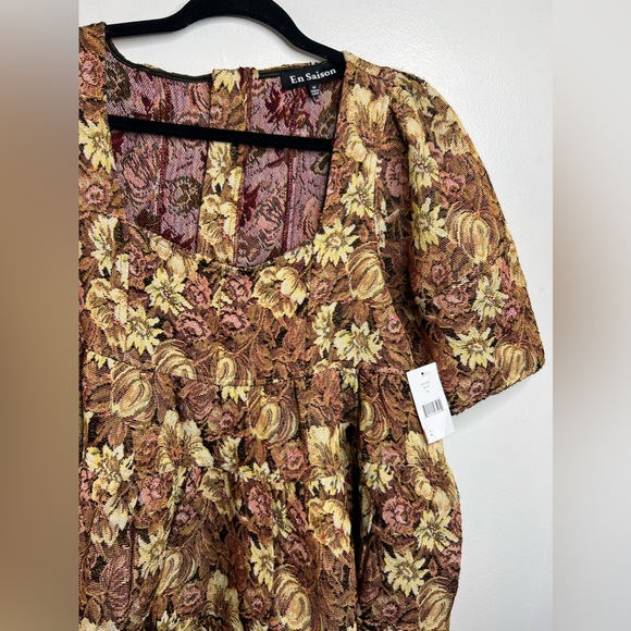 COPY - NWT En Saison Luisa Jacquard A-Line Mini Dress tapestry size medium MSRP… - Picture 7 of 12